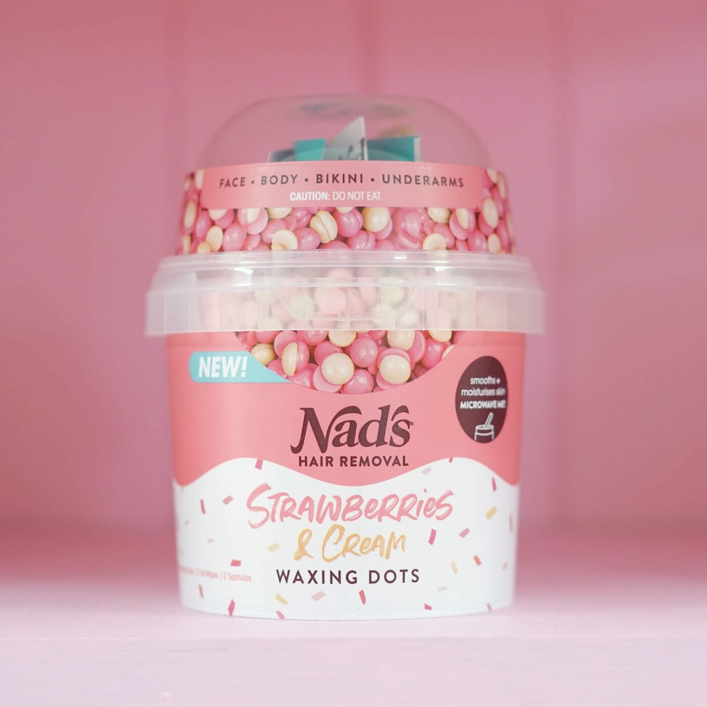 Woman stirring Nad's Bead Wax