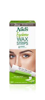 Nads Hair Removal Sensitive Eyebrow Wax Strips